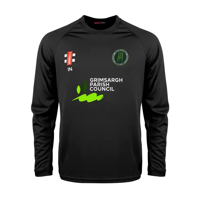 gray-nicolls-matrix-v2-maglia-l-s-junior-grimsargh-cricket-club-nera image 1