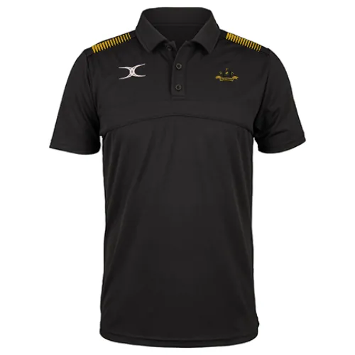 gilbert-rugby-crowthorne-rfc-photon-ii-polo-manica-corta-nera-polo-rugby-senior image 1