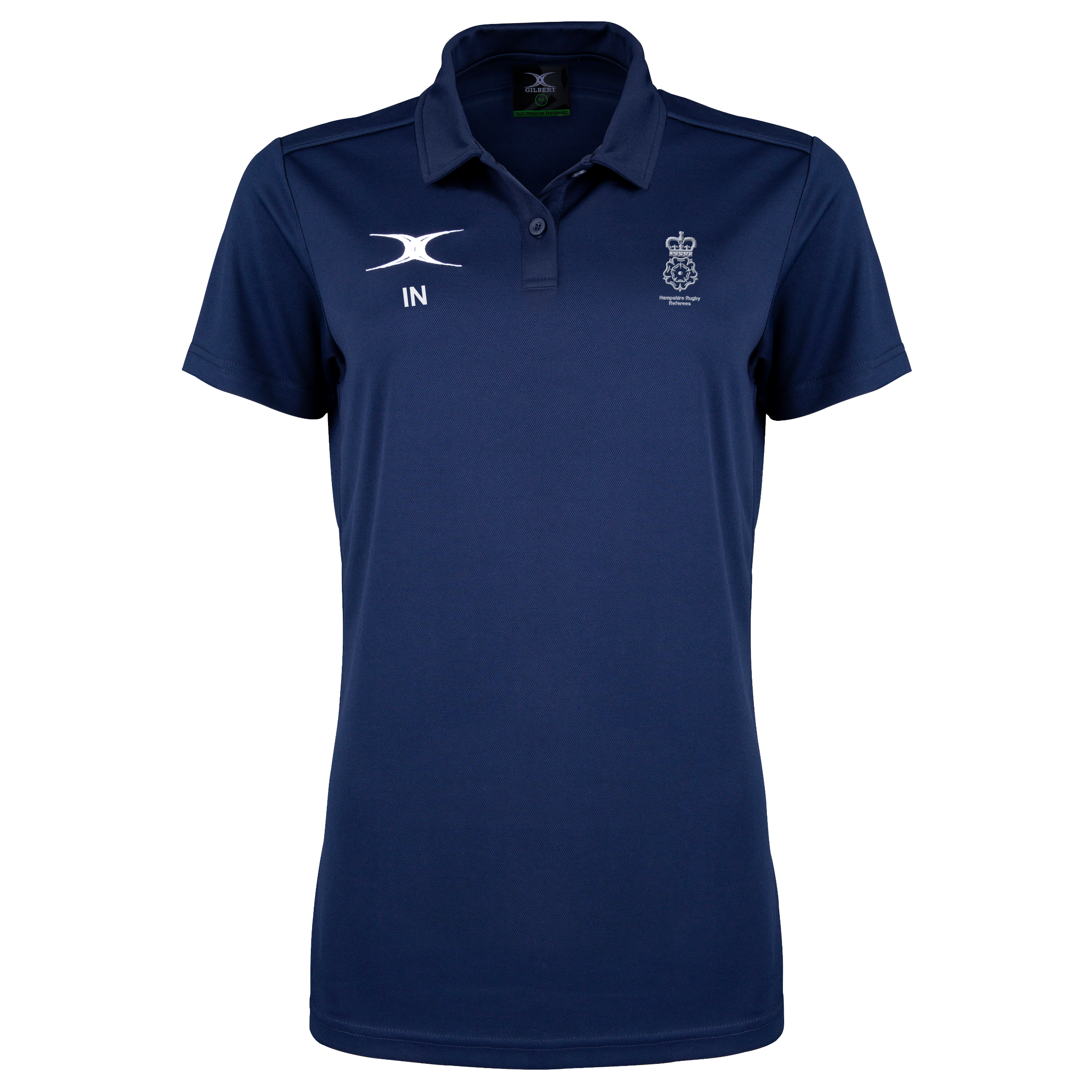 gilbert-rugby-hampshire-referees-photon-ii-polo-manica-corta-blu-navy-senior image 1