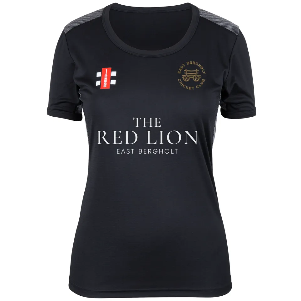 gray-nicolls-east-bergholt-cc-maglia-s-s-pro-performance-donna-nera image 1