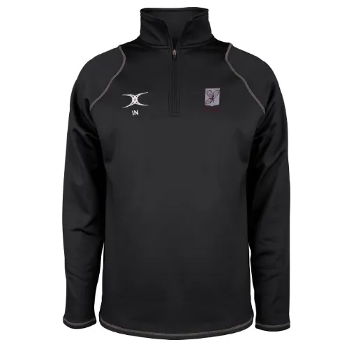 gilbert-rugby-surrey-rugby-adult-quest-pile-1-4-zip-nero-uomo image 1