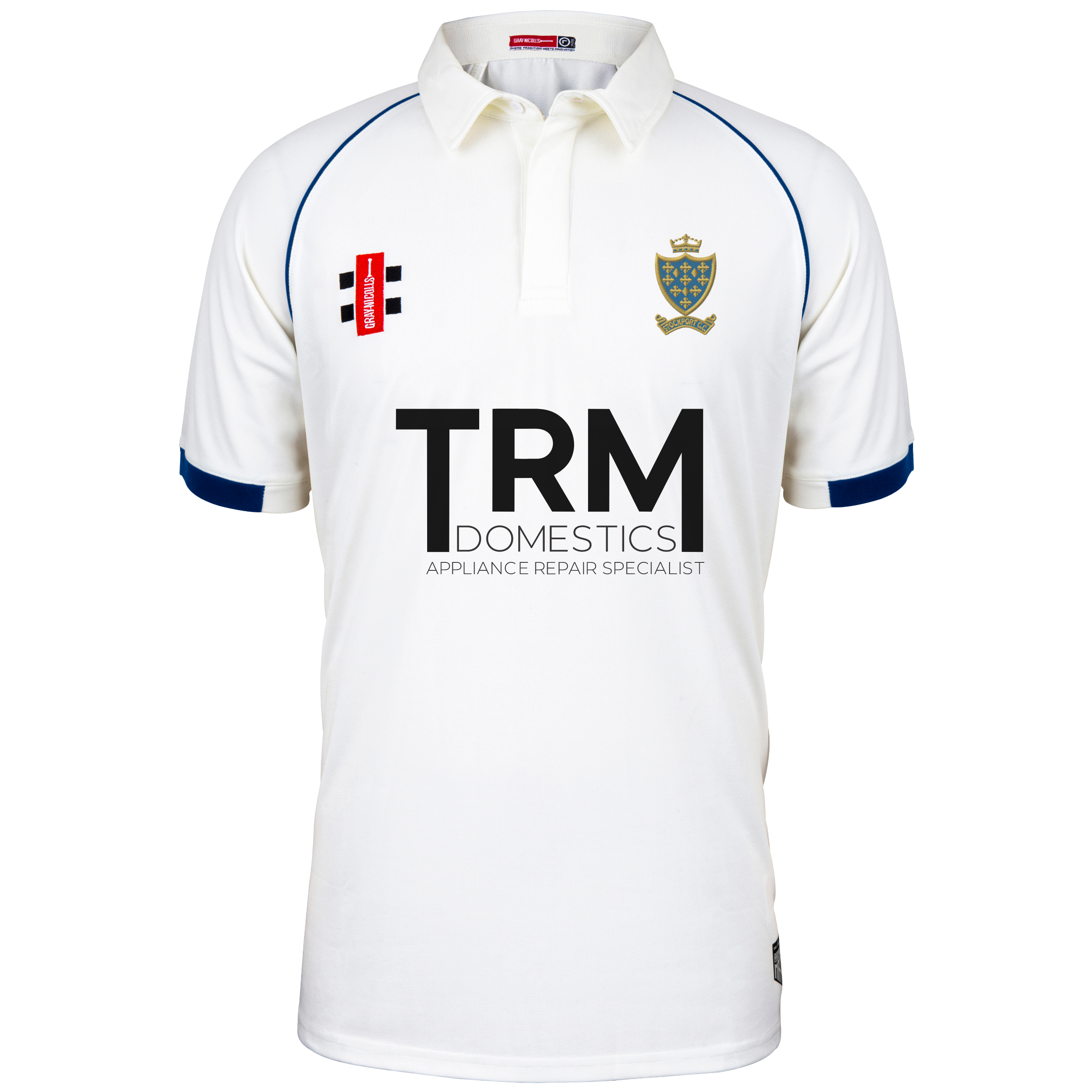 gray-nicolls-matrix-v2-maglia-s-s-junior-stockport-cc-avorio-navy image 1