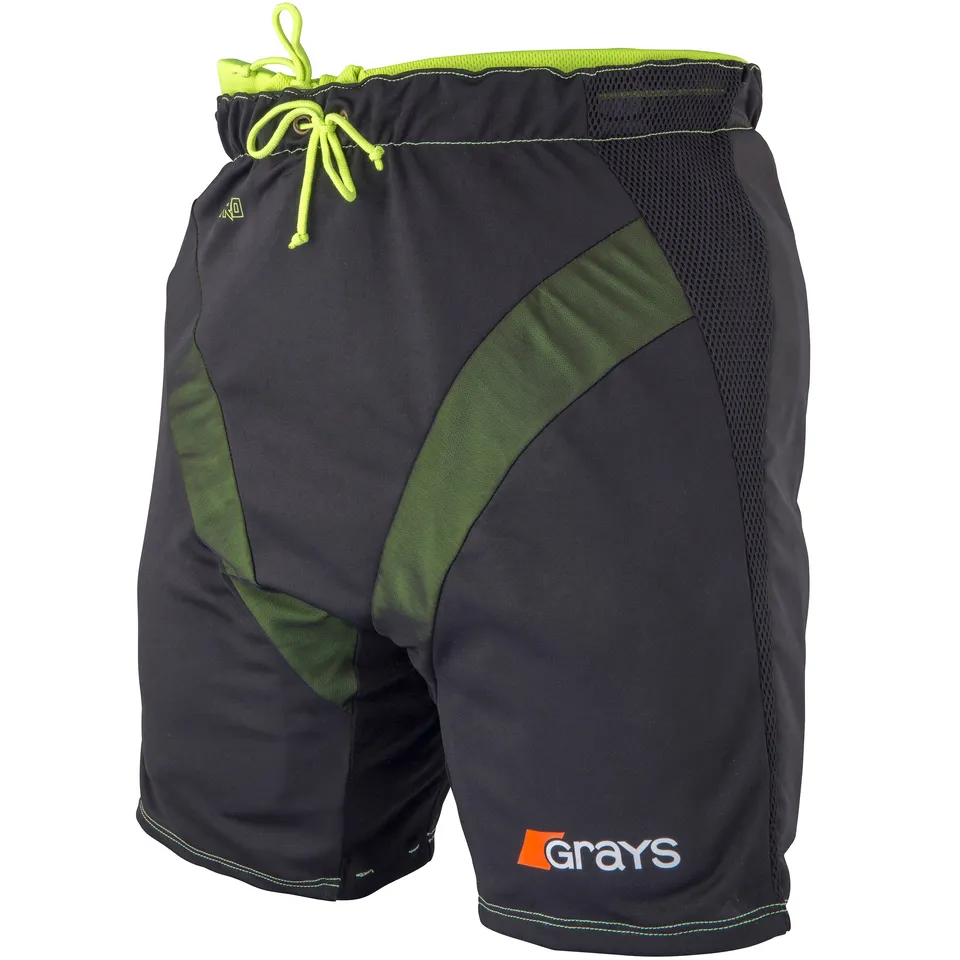 grays-nitro-sovrapantaloncini-portiere-hockey-nero-giallo-fluo image 1