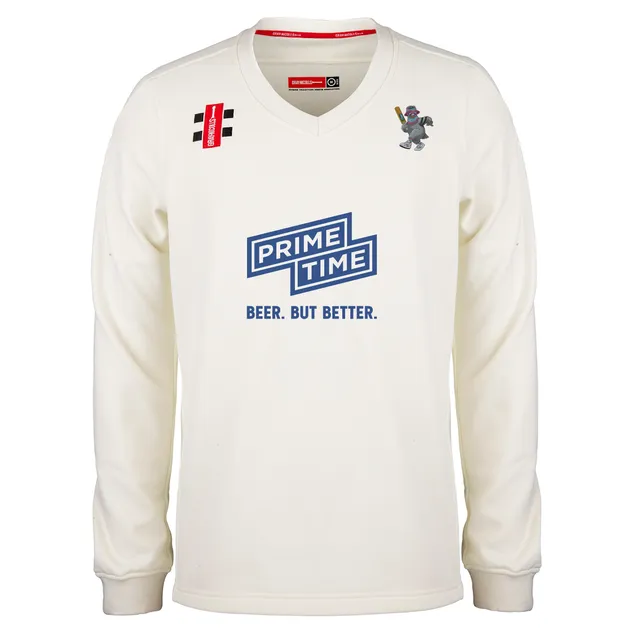 gray-nicolls-fulham-pigeons-cc-senior-pro-performance-maglione-match-ivory image 1