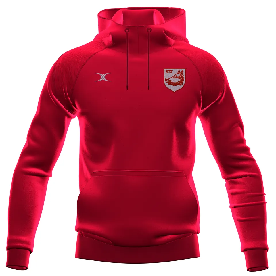 gilbert-rugby-bromsgrove-rfc-junior-felpa-gts-con-cappuccio-rossa image 1