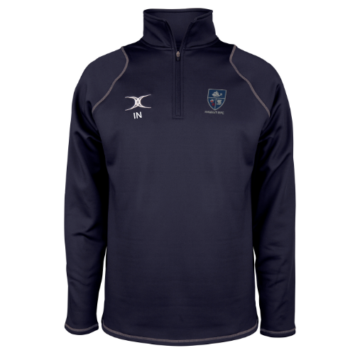 gilbert-rugby-havant-rfc-quest-pile-1-4-zip-dark-navy-adulto image 1