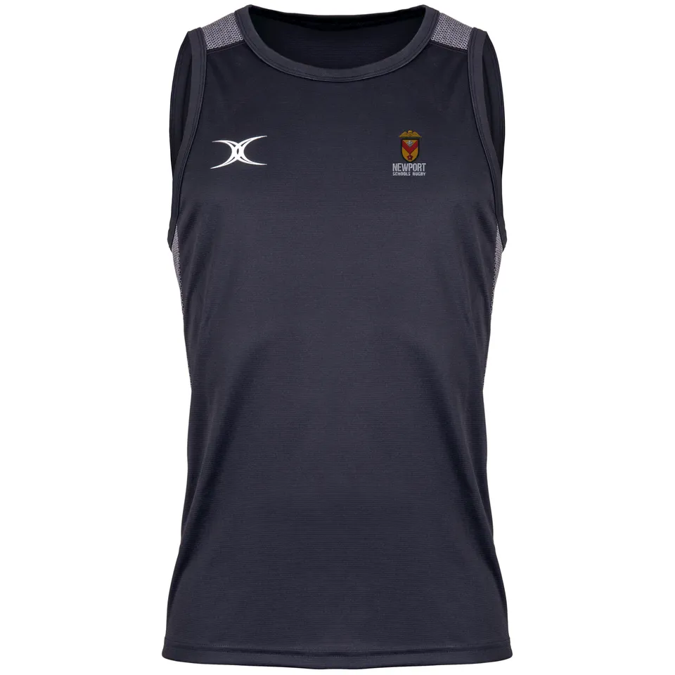 gilbert-rugby-newport-schools-rugby-canotta-pro-senior-nera image 1