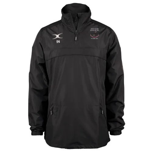 gilbert-rugby-whitley-bay-rockcliff-rfc-giacca-photon-1-4-zip-nera-unisex-adulto image 1