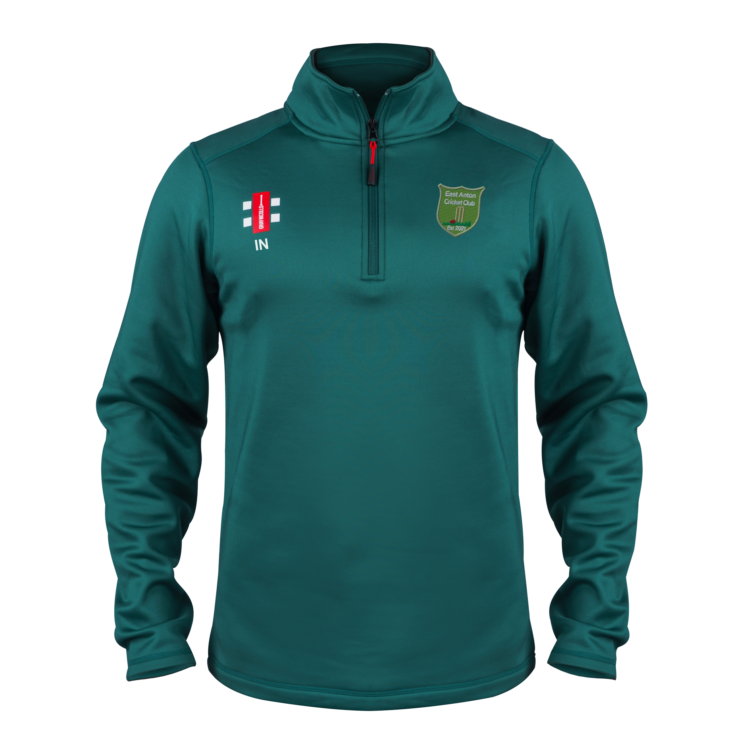 gray-nicolls-east-anton-cc-senior-pile-storm-fleece-verde image 1