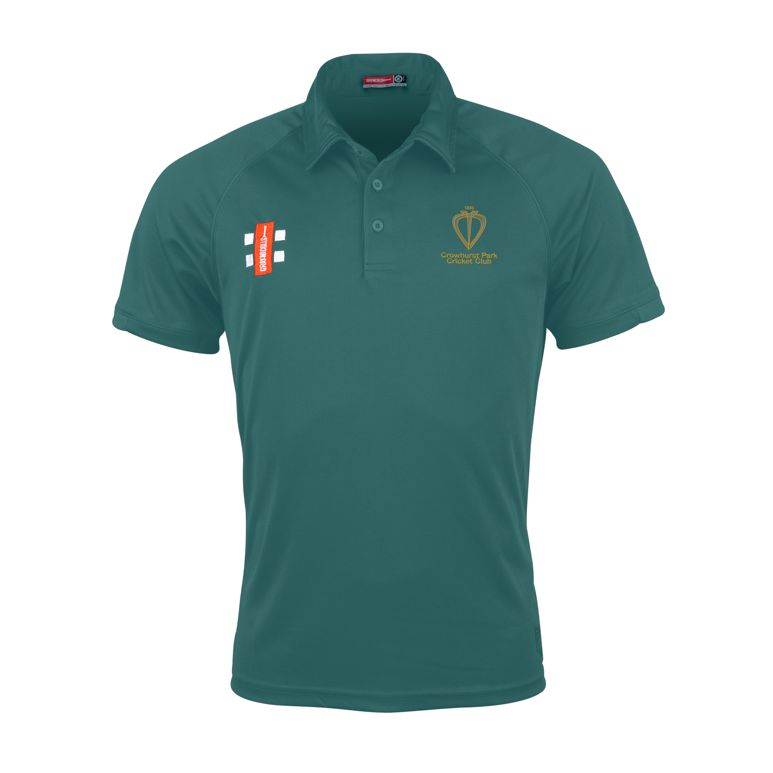 gray-nicolls-matrix-v2-polo-cricket-manica-corta-junior-crowhurst-park-verde image 1