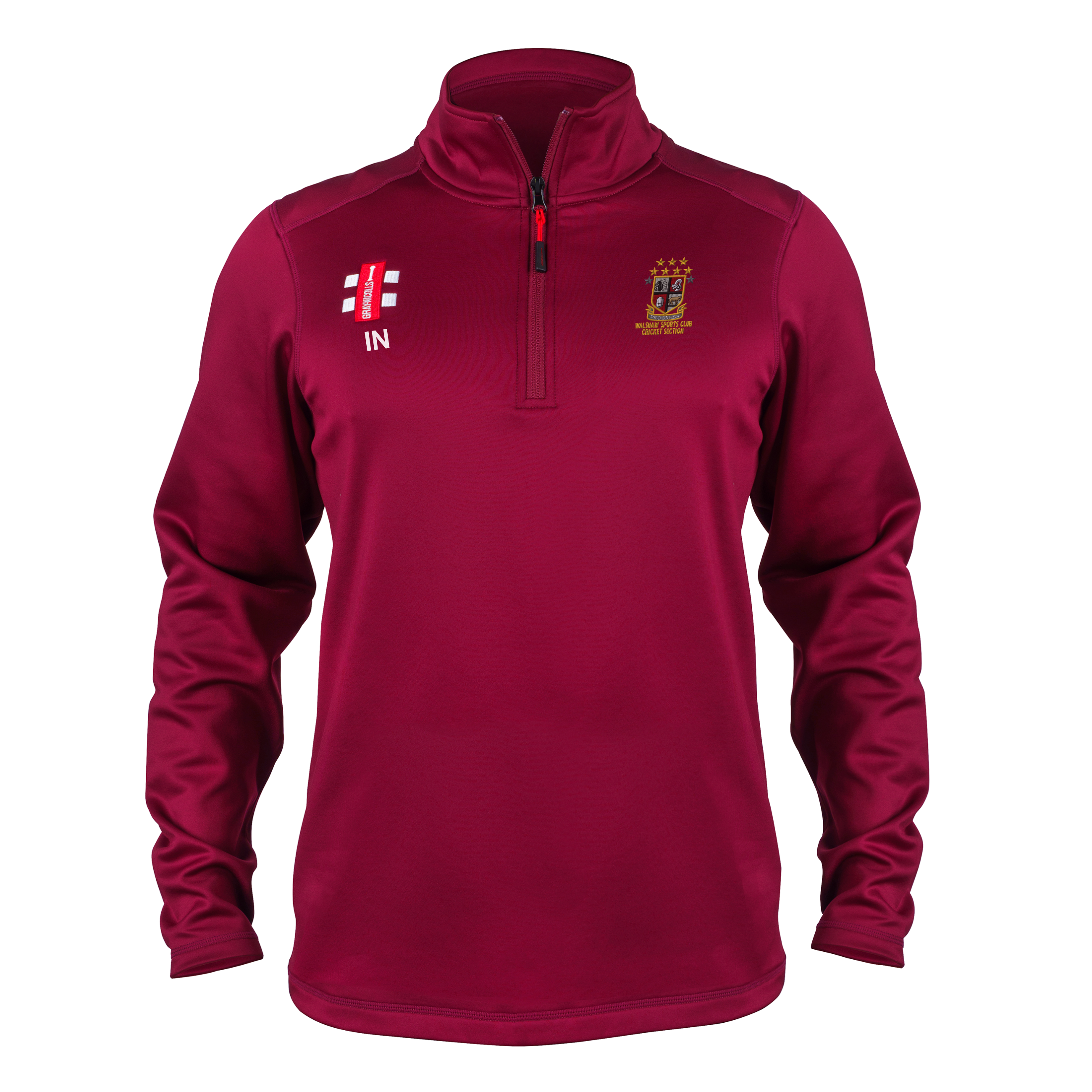 gray-nicolls-walshaw-cricket-club-senior-pile-storm-thermo-bordeaux image 1
