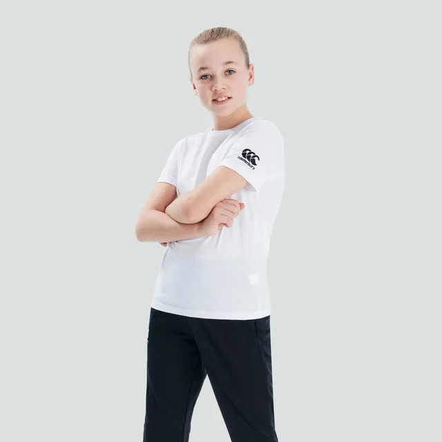 canterbury-junior-club-plain-tee-t-shirt-bianco image 1