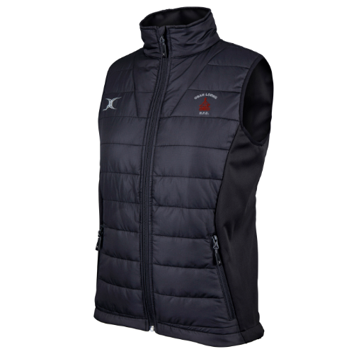 gilbert-rugby-oban-lorne-rfc-pro-gilet-smanicato-donna-nero image 1