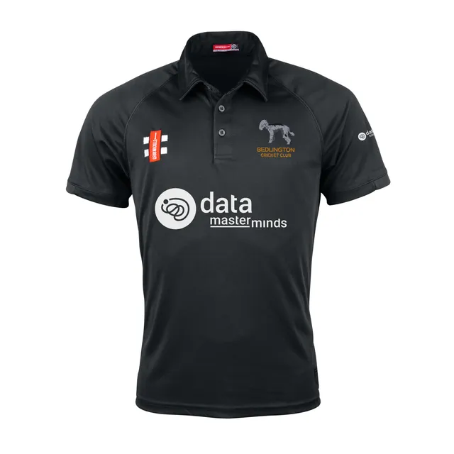 gray-nicolls-matrix-v2-polo-cricket-manica-corta-nero-bedlington-junior-only image 1