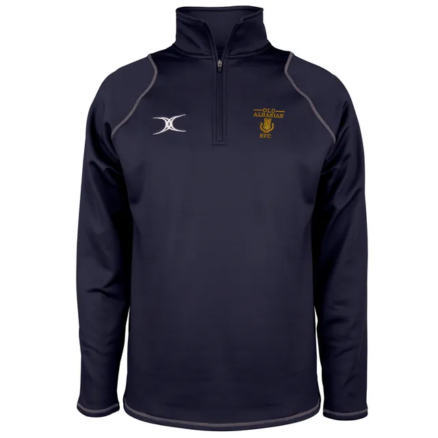 gilbert-rugby-old-albanians-rfc-junior-quest-1-4-zip-fleece-blu-navy image 1