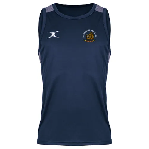 gilbert-rugby-gloucester-old-boys-rfc-senior-dark-navy-pro-vest image 1