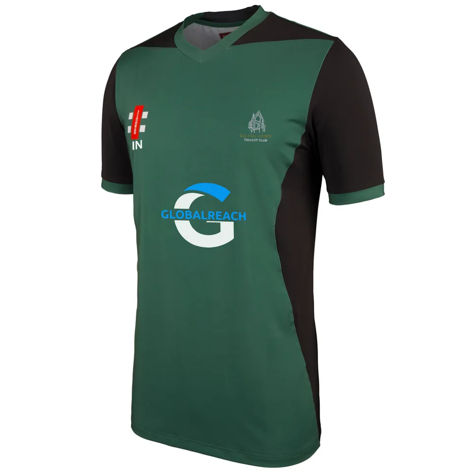 gray-nicolls-bolton-abbey-cc-junior-pro-performance-maglia-t20-manica-corta-verd image 1