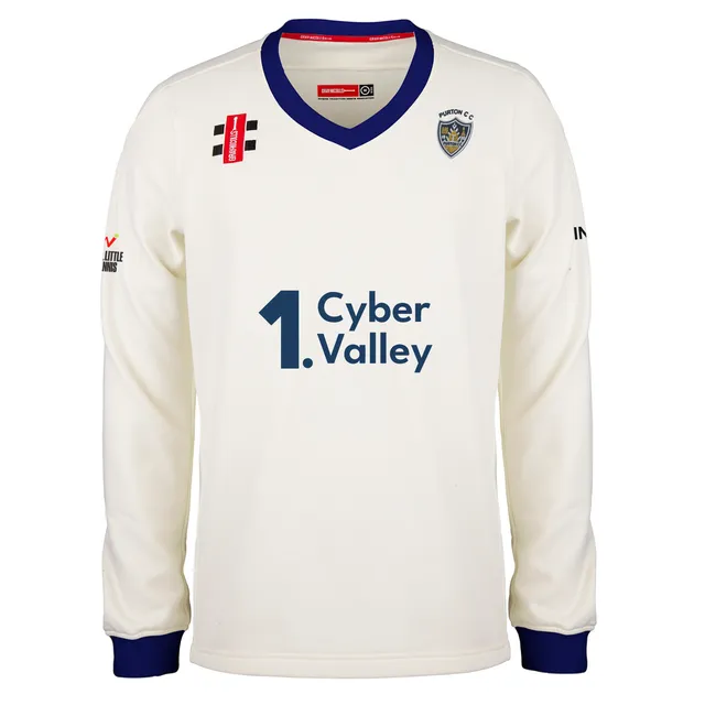 gray-nicolls-purton-cc-pro-perf-match-sweater-bambino-avorio-navy-maglione-crick image 1