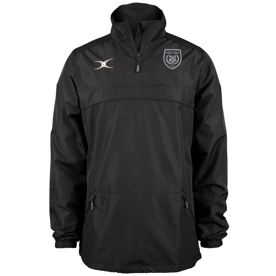 gilbert-rugby-oxford-brooks-university-trc-senior-photon-giacca-1-4-zip-nero-uom image 1