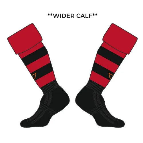grays-g550-calze-hockey-worcester-hc-senior-rosso-nero image 1
