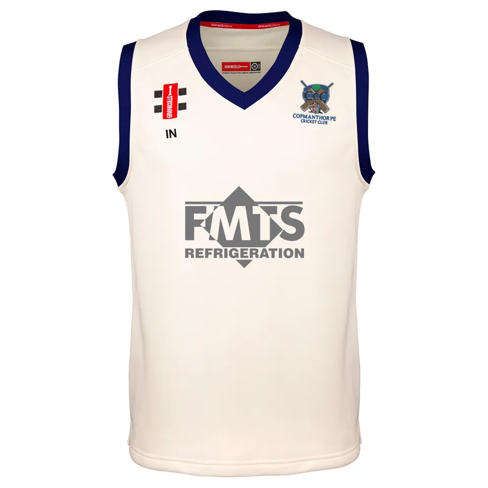 gray-nicolls-copmanthorpe-cc-junior-pro-performance-slipover-avorio-navy image 1