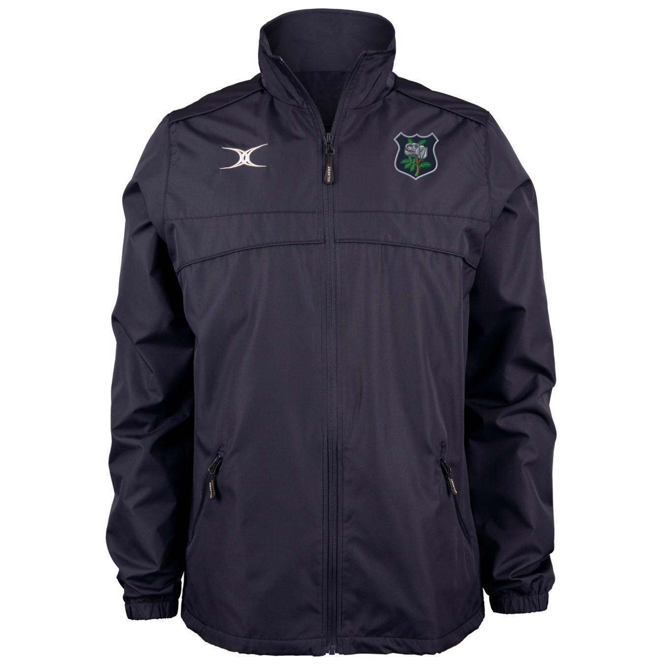 gilbert-rugby-photon-giacca-full-zip-uomo-blu-navy-yorkshire-rfu-players-coaches image 1