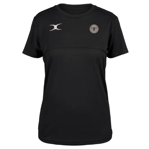 gilbert-rugby-nottingham-medics-tennis-photon-ii-t-shirt-donna-nero-a-maniche-co image 1