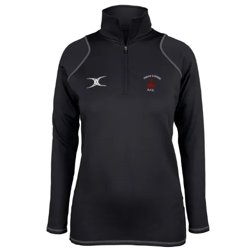 gilbert-rugby-oban-lorne-rfc-donna-quest-pile-1-4-zip-nero image 1