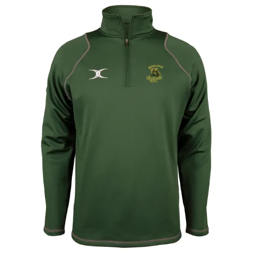gilbert-rugby-brockleians-rfc-pile-uomo-1-4-zip-quest-verde image 1
