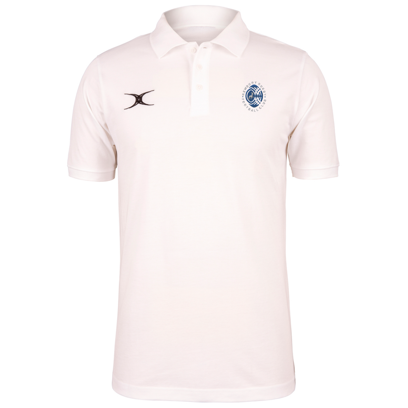 gilbert-rugby-newbury-rfc-senior-polo-uomo-quest-bianca image 1