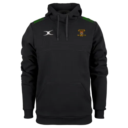 gilbert-rugby-photon-felpa-con-cappuccio-uomo-adulto-cowbridge-rc-nero image 1