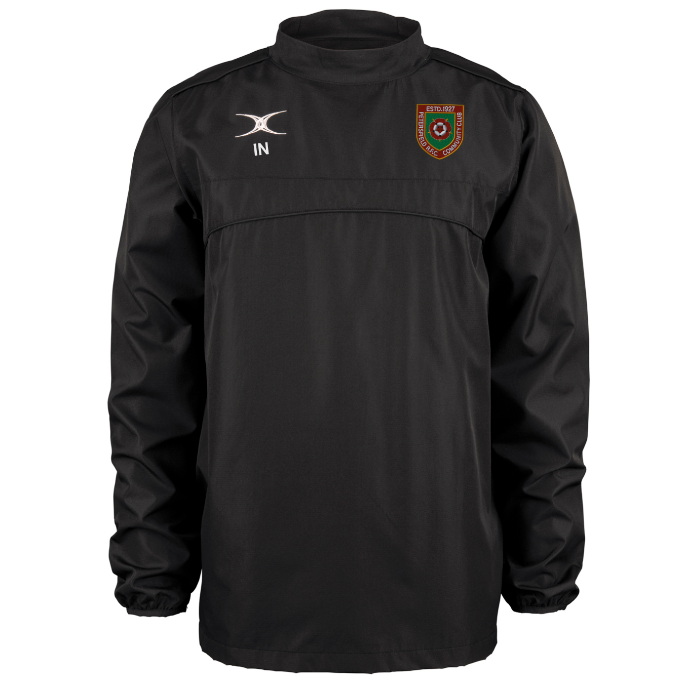 gilbert-rugby-petersfield-rfc-photon-giacca-warm-up-uomo-nera image 1