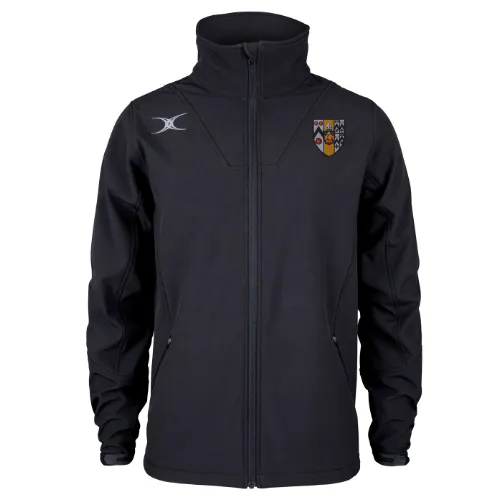 gilbert-rugby-pro-giacca-softshell-full-zip-uomo-brasenose-college-nera image 1