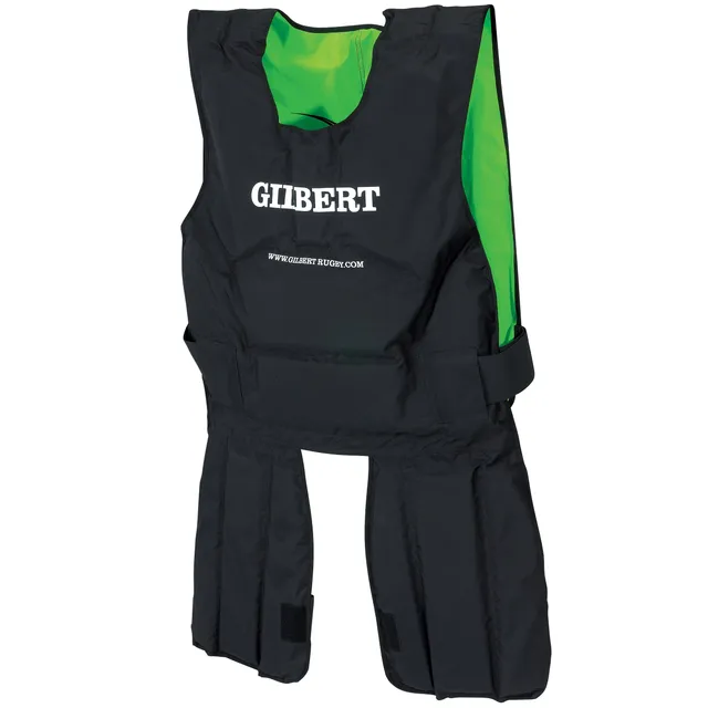 gilbert-rugby-contact-suit-junior-tuta-protettiva-reversibile-nero-verde image 1