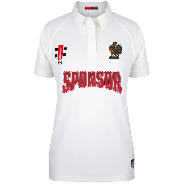 gray-nicolls-harrogate-cc-matrix-v2-maglia-s-s-donna-avorio image 1