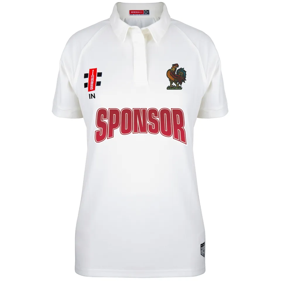 gray-nicolls-harrogate-cc-matrix-v2-maglia-s-s-donna-avorio image 1