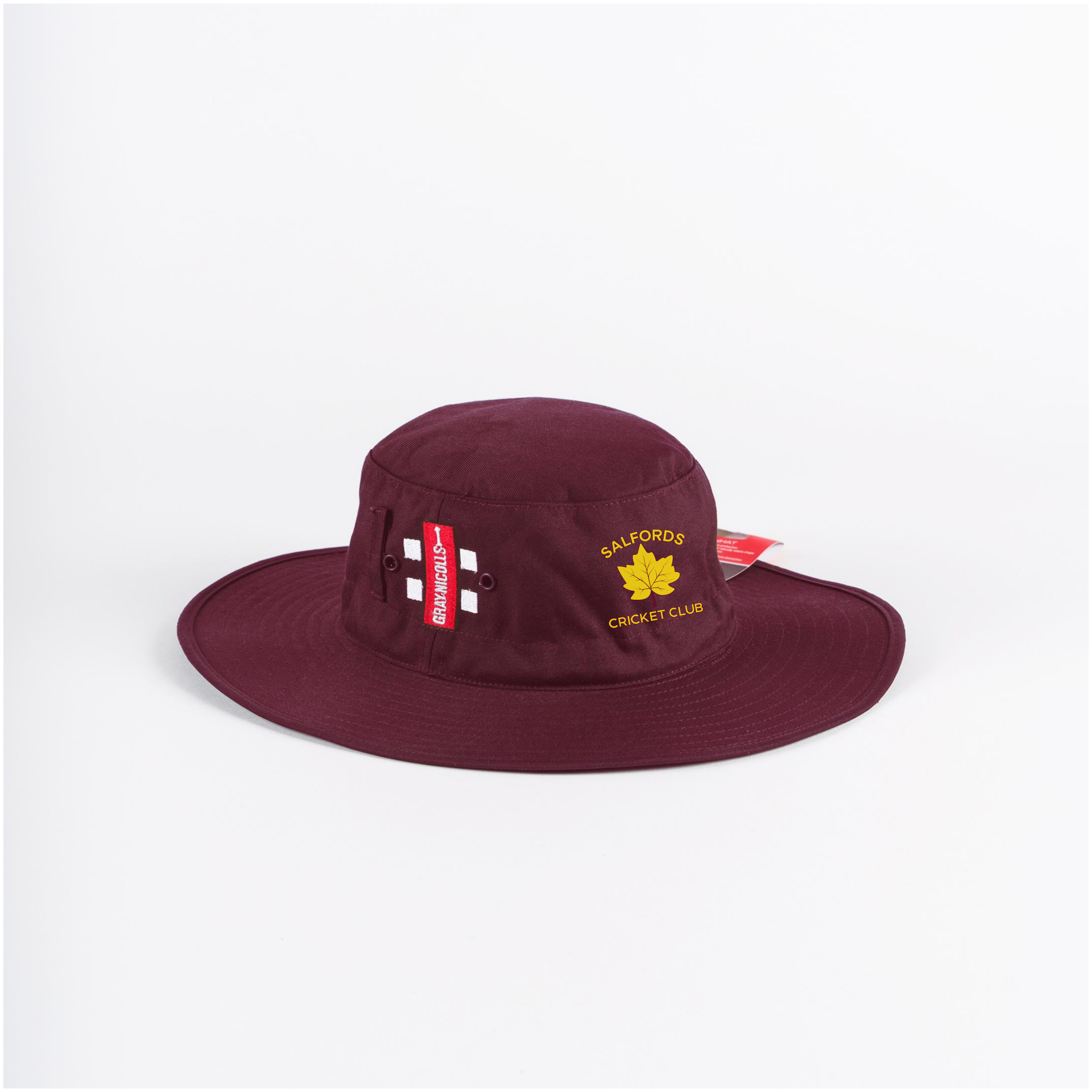 gray-nicolls-salfords-cc-cappello-da-sole-cricket-senior-maroon image 1