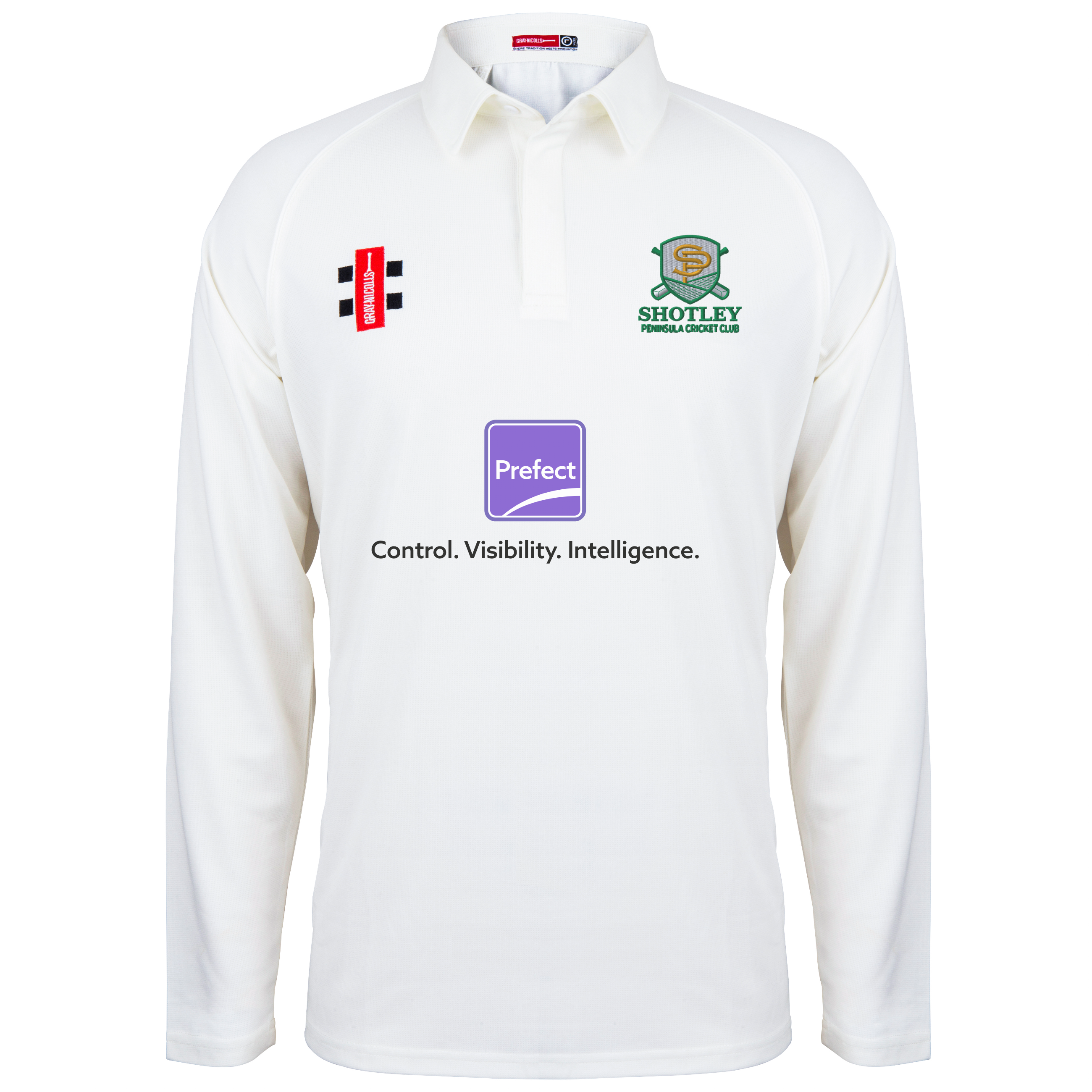 gray-nicolls-matrix-v2-maglia-cricket-m-l-shotley-peninsula-cc-senior-avorio image 1