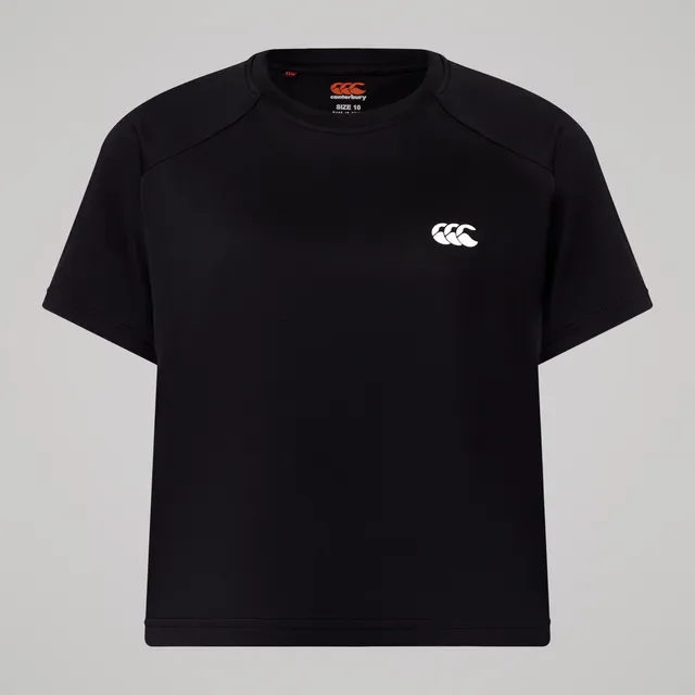 canterbury-tempo-t-shirt-crop-donna-nera image 1