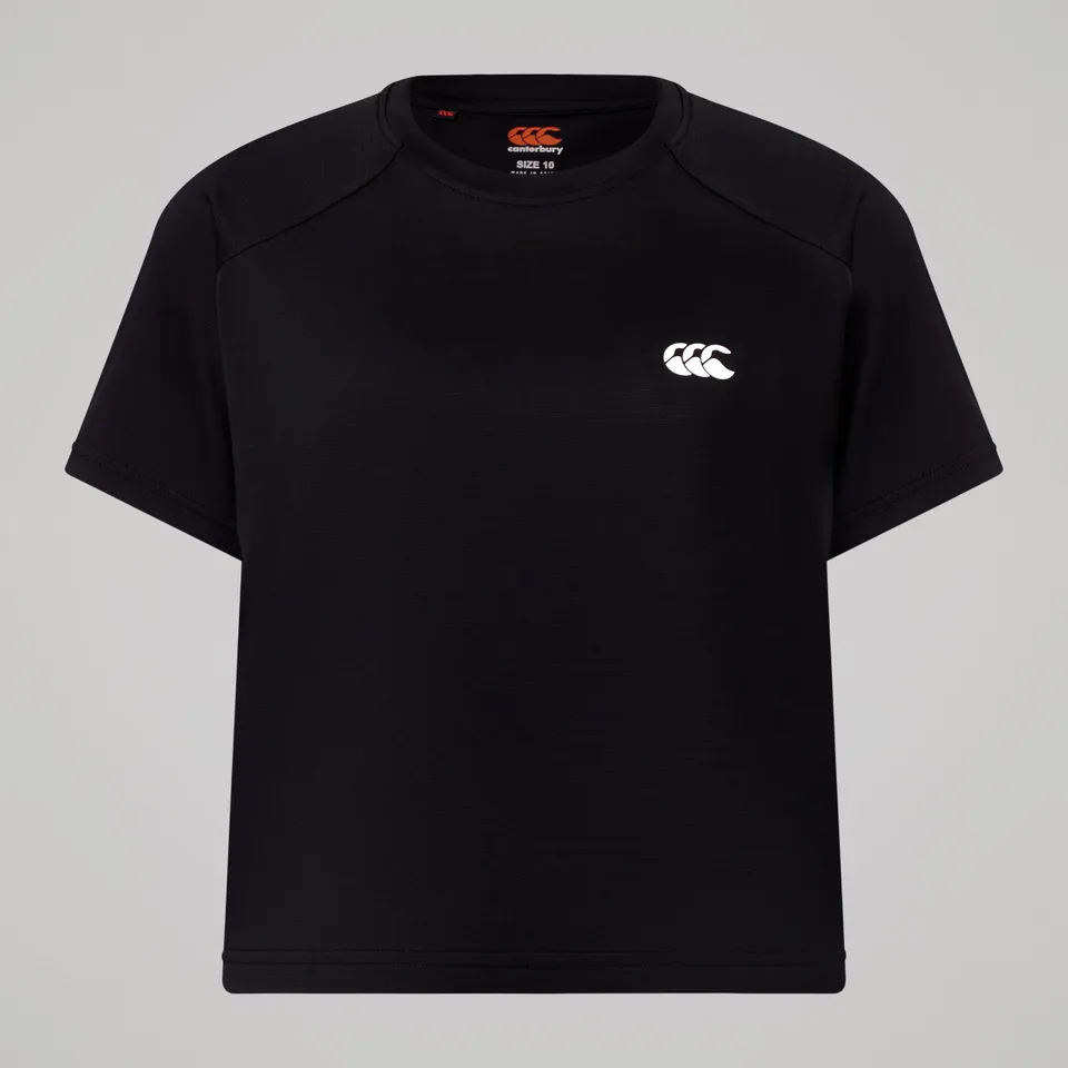 canterbury-tempo-t-shirt-crop-donna-nera image 1