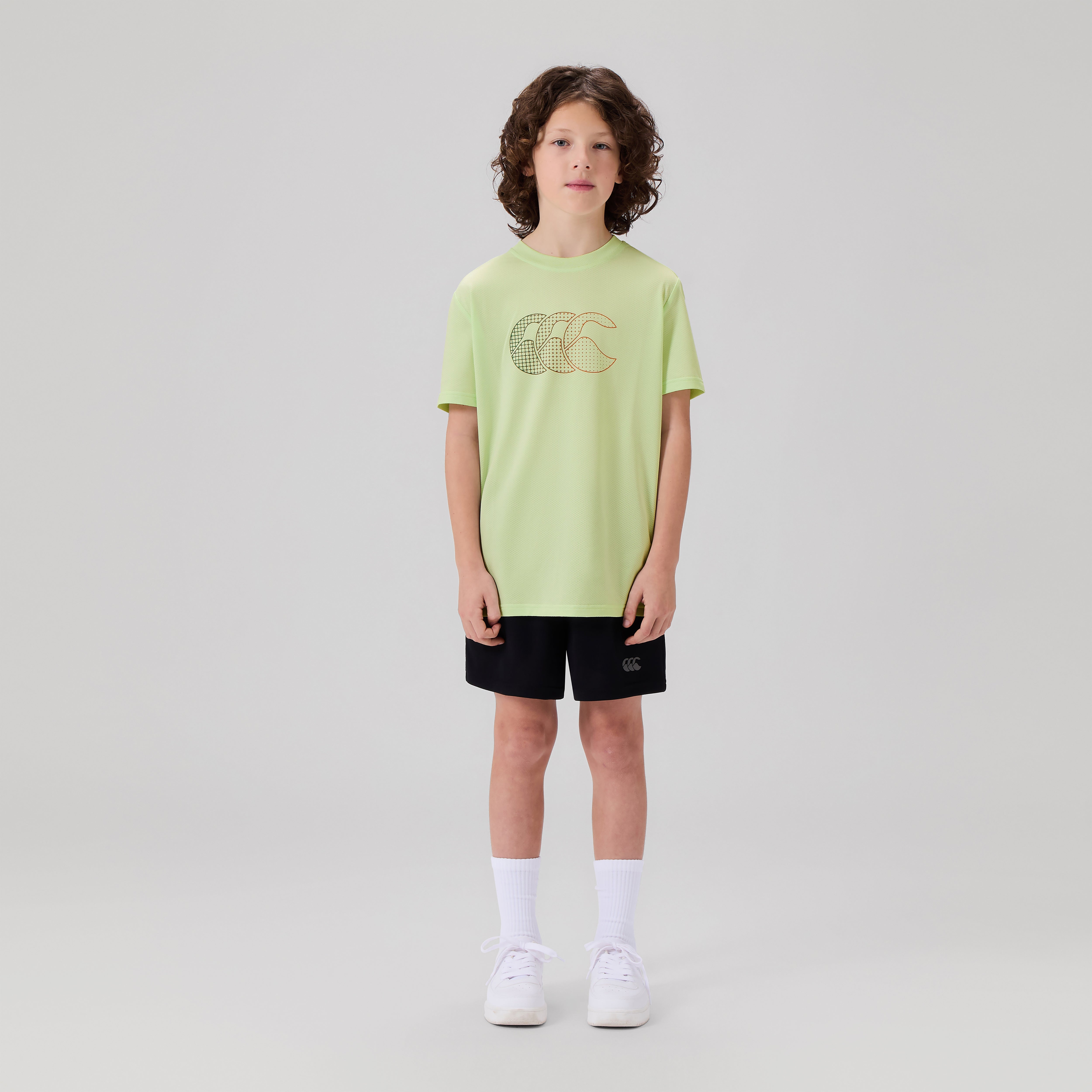 canterbury-tempo-tee-junior-unisex-t-shirt-training-verde image 2