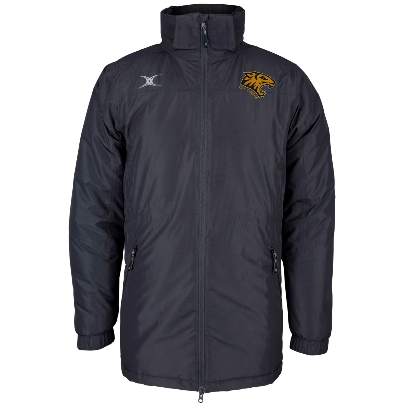 gilbert-rugby-ely-tigers-rfc-pro-giacca-all-weather-uomo-nera image 1