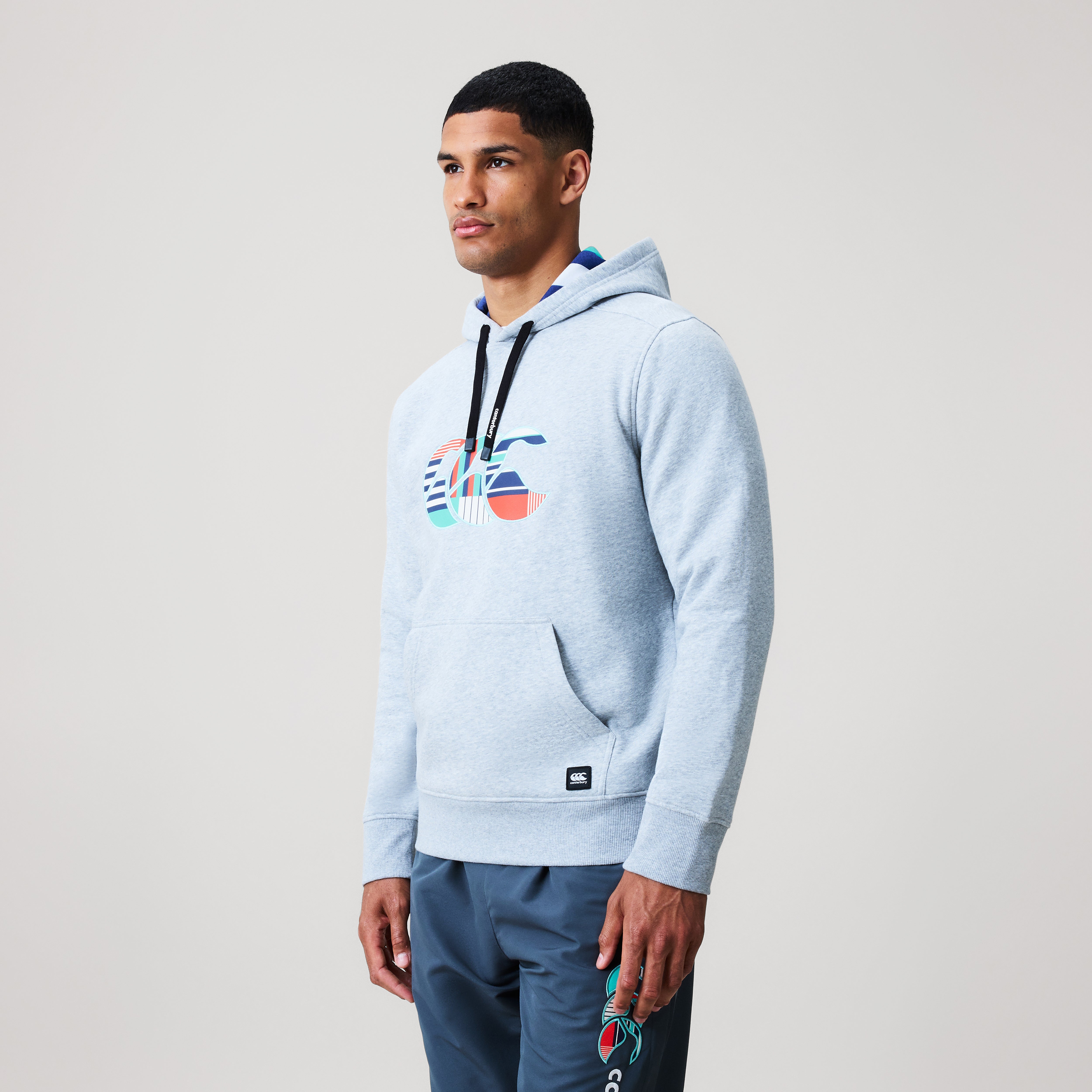 canterbury-uglies-logo-felpa-con-cappuccio-uomo-grigia image 3