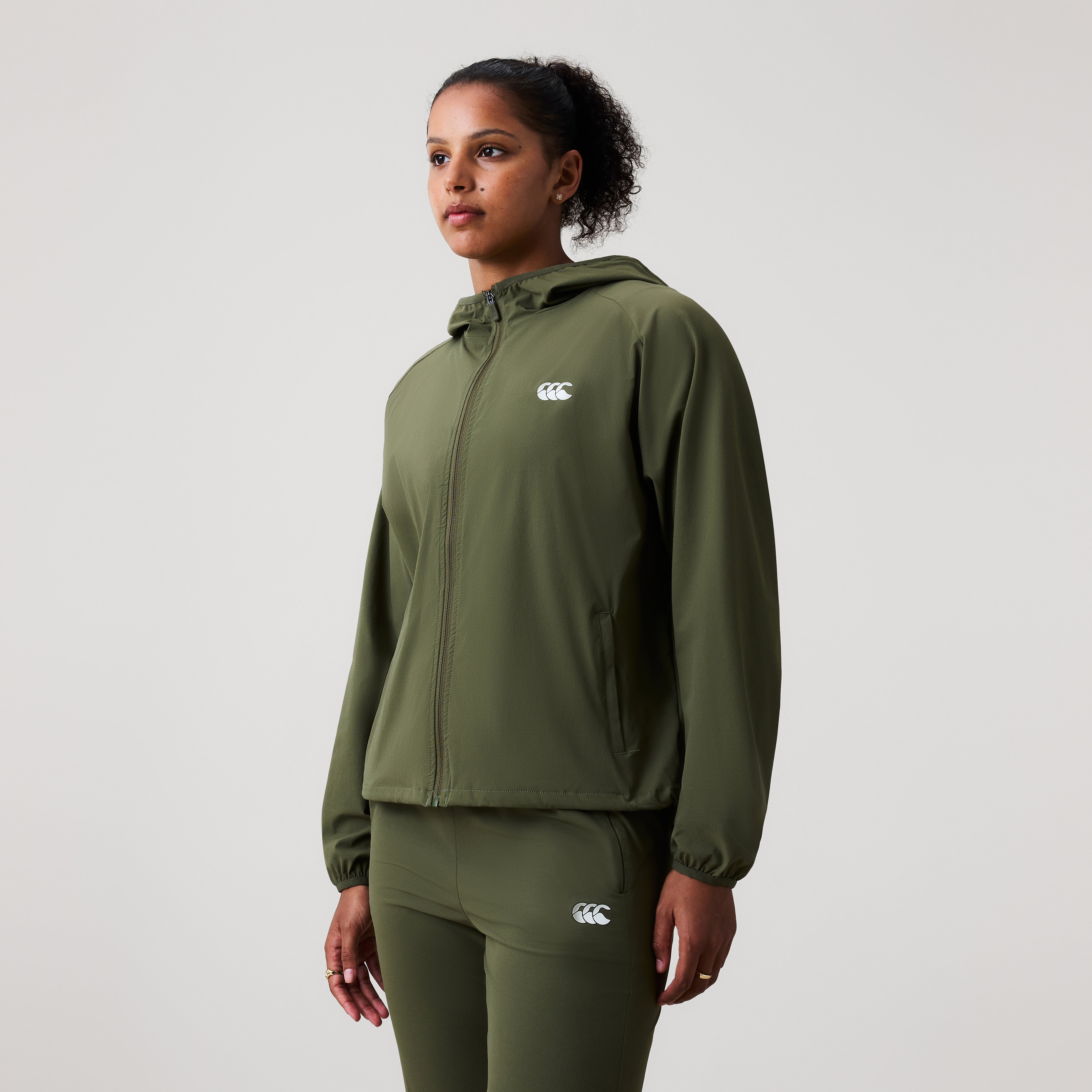 canterbury-womens-tempo-packaway-giacca-full-zip-verde image 4