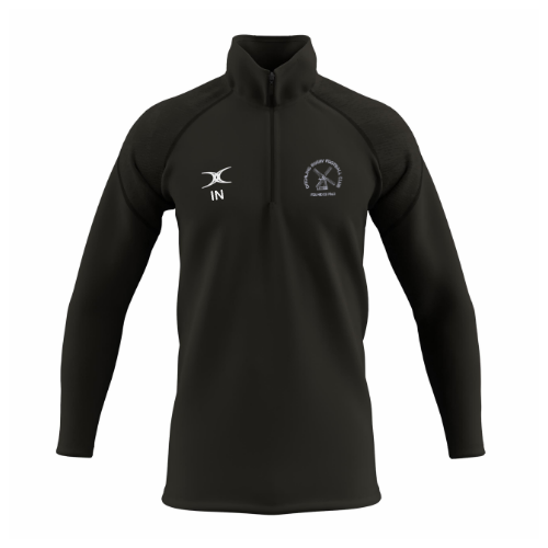 gilbert-rugby-ditchling-rfc-senior-felpa-fleece-1-4-zip-gts-nera image 1
