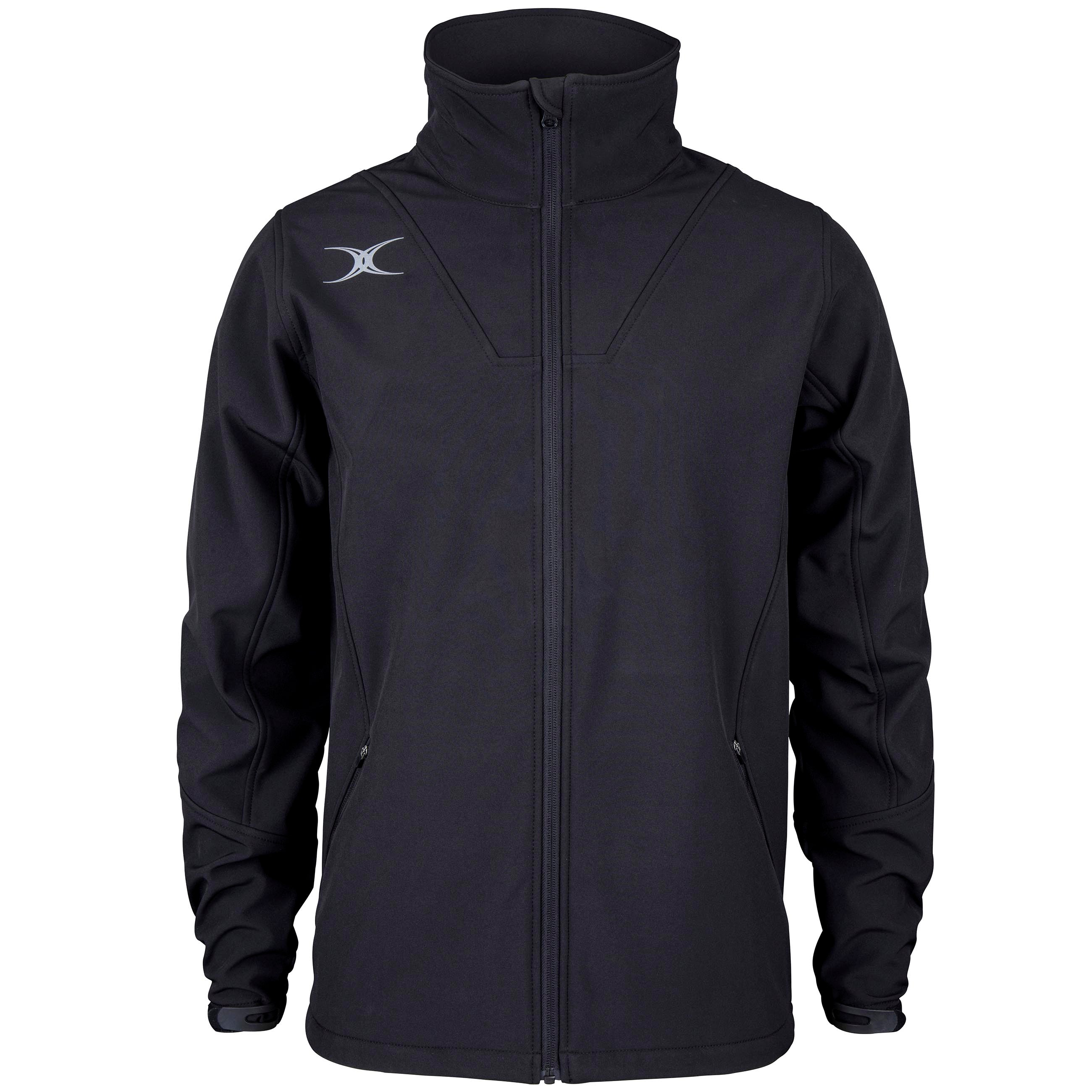 gilbert-rugby-pro-giacca-full-zip-softshell-nero image 1