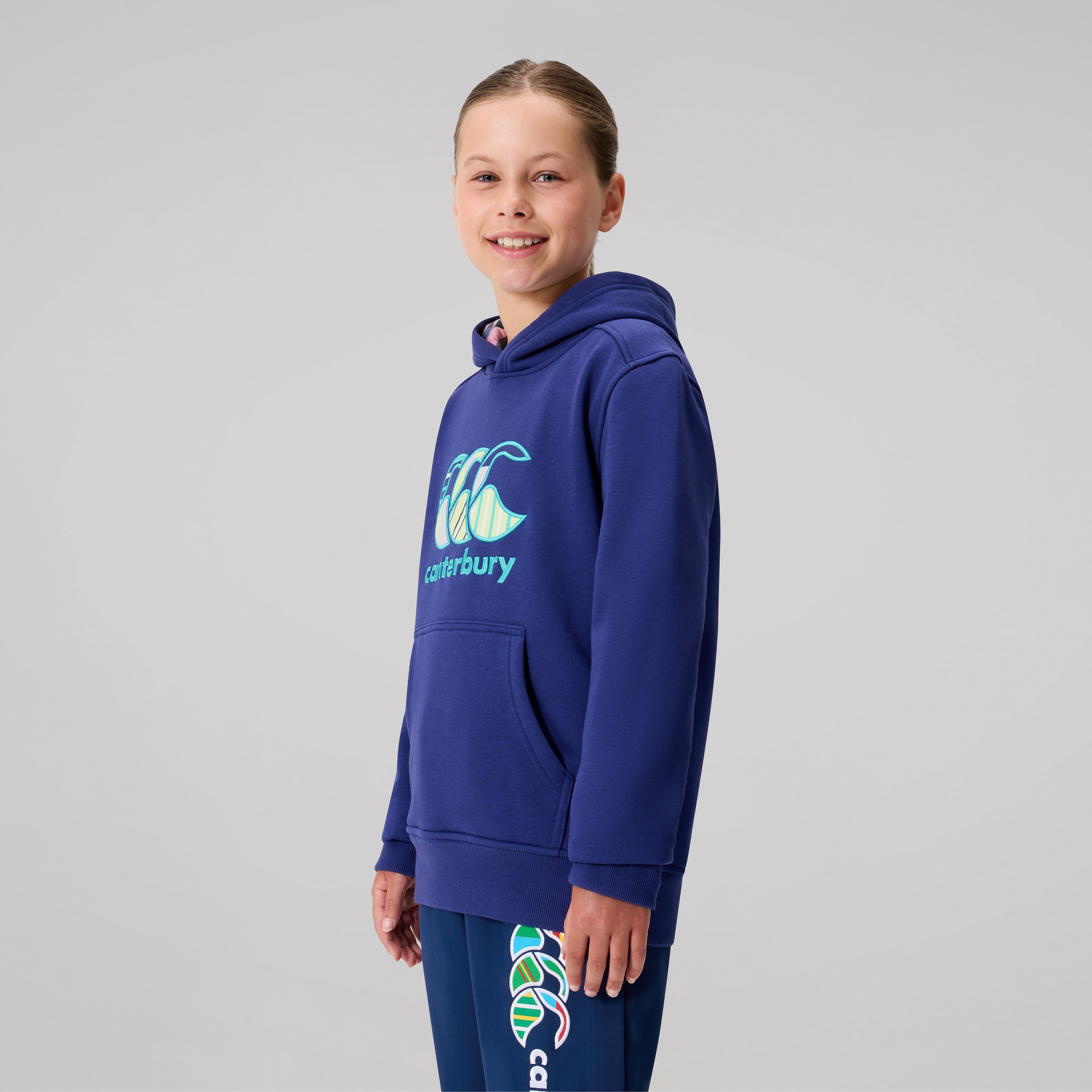 canterbury-felpa-uglies-con-cappuccio-bambino-blu-navy image 4
