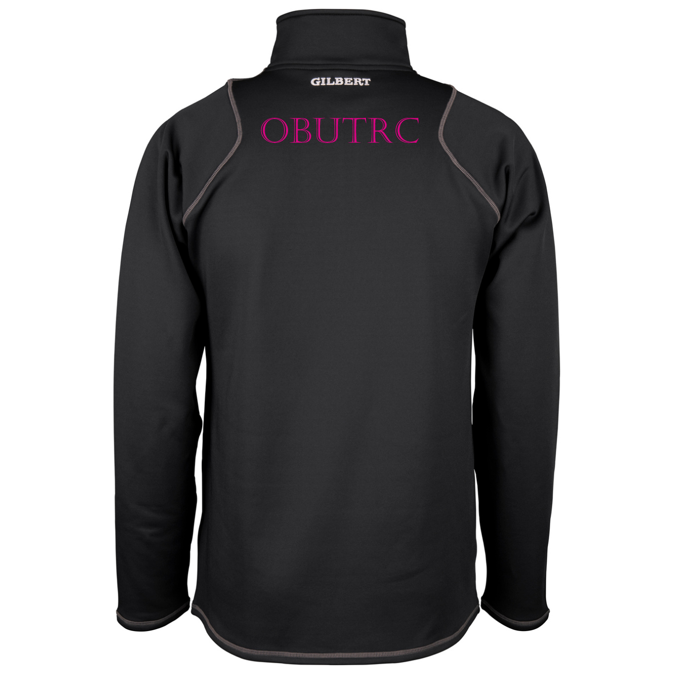 gilbert-rugby-oxford-brooks-university-trc-uomo-pile-quest-1-4-zip-nero image 2