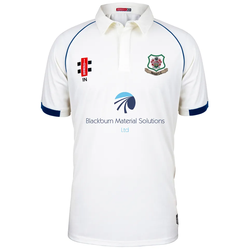 gray-nicolls-hensall-cc-matrix-v2-maglia-cricket-manica-corta-junior-avorio-navy image 1
