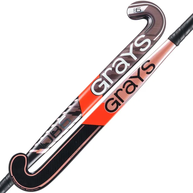 grays-db-6-junior-mazza-da-hockey-su-prato-composita-nero-rosa-metallizzato image 1